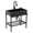 Black, variant on Freestanding Stainless Steel Kitchen Sink 29.5" Commercial Utility Sink with Faucet, 77lbs Load Capacity, Single Bowl Basin Prep Sink for Restaurant, Garage, Garden, Laundry Room, Outdoor Use, Silver
