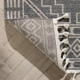 thumbnail image 2 of Well Woven Zafir Charcoal Tribal Diamond Medallion Area Rug 8x10 (7'10" x 10'6"), 2 of 8