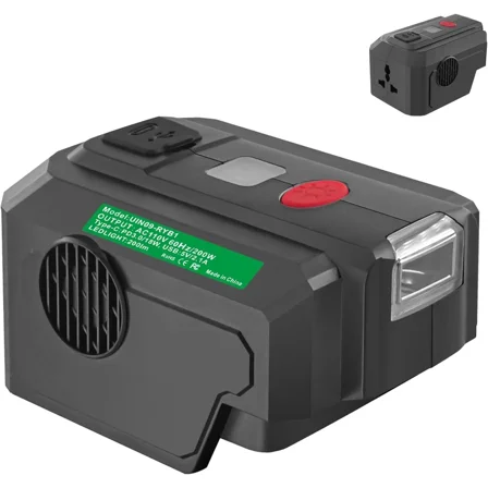 Power Inverter for Ryobi 40V Battery 200W DC 18V to AC 110V with USB Port Type C