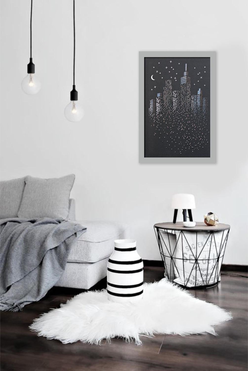 Bead Embroidery Kit - The glitter of the night lights AB-755