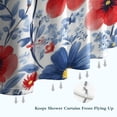 thumbnail image 6 of Pioneer Flower Floral Print Pattern Shower Curtain 72"x72" ,Bathroom Decorative Shower Curtains Set with 12 Hooks,Modern Waterproof Washable Shower Curtain, 6 of 6