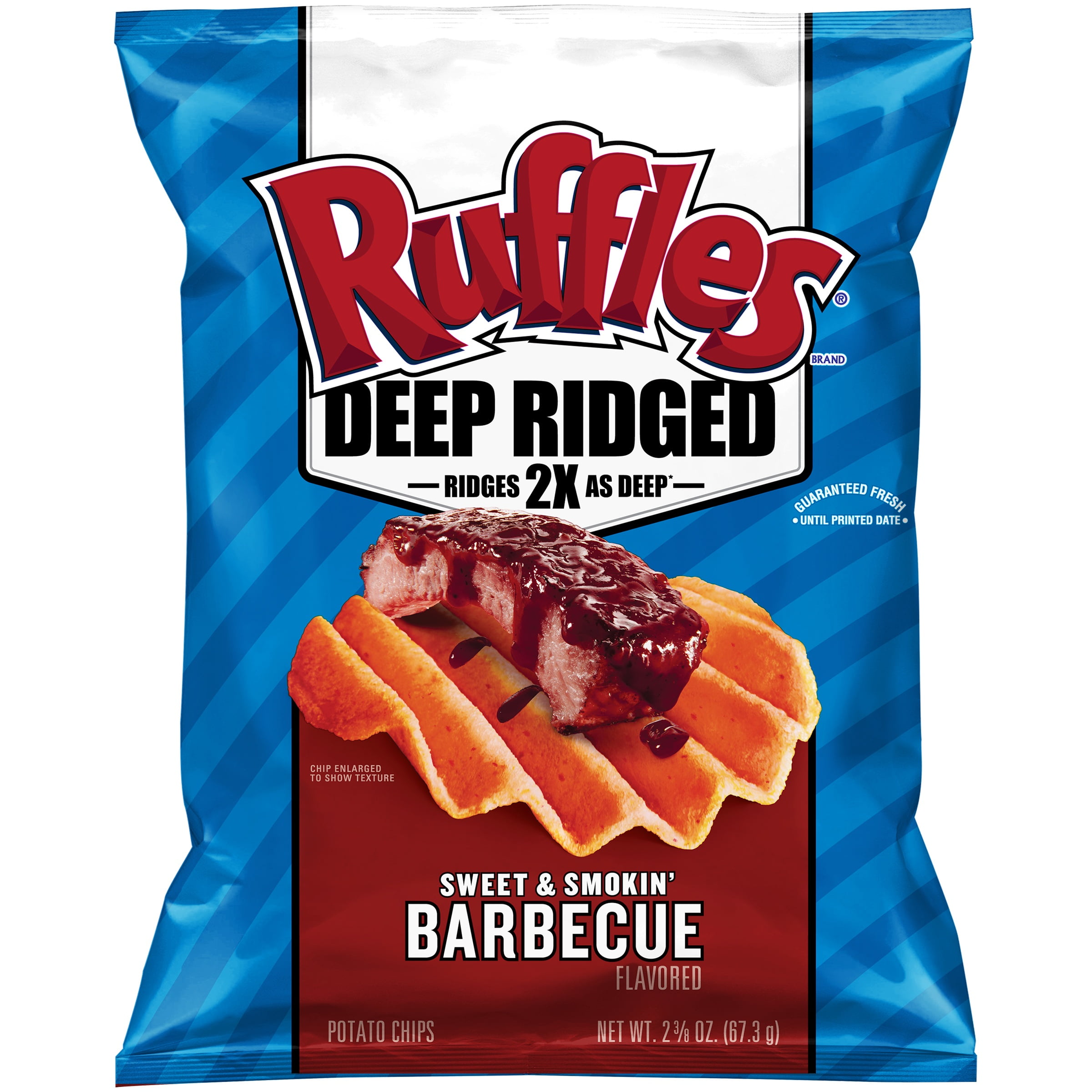 Ruffles® Deep Ridged Sweet & Smokin' Barbecue Potato Chips 2.375 oz