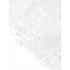 thumbnail image 5 of INSPIRAR CHIC Blusa de Mujer de Malla Transparente Cuello Alto de Manga Larga con Encaje Floral S Blanca, 5 of 6