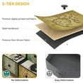 thumbnail image 5 of Dextrus 9 Drawers Dresser, Fabric Dresser for Bedroom, Storage Drawer Unit for Closet, Chest of Drawers for Bedroom, Living Room, Sturdy Steel Frame, Wooden Top & Easy Pull Fabric Bins, 5 of 6