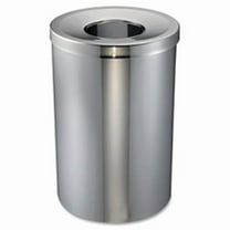 Wast Receptacle, Open-Mouth, 30 Gal., Stainless Steel