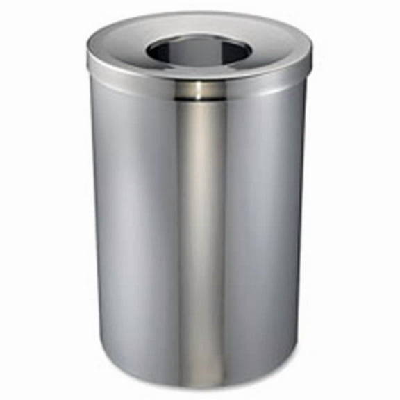 Wast Receptacle, Open-Mouth, 30 Gal., Stainless Steel