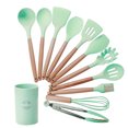 thumbnail image 1 of Juego de Utensilios de Cocina | Kit 12 Piezas de Cocina | Set de Instrumentos de Silicona | Mango de Madera Resistentes | Herramientas de Cocina Multifuncionales, 1 of 5