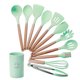 thumbnail image 1 of Juego de Utensilios de Cocina | Kit 12 Piezas de Cocina | Set de Instrumentos de Silicona | Mango de Madera Resistentes | Herramientas de Cocina Multifuncionales, 1 of 5
