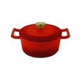 thumbnail image 1 of Cacerola Hierro Fundido Esmaltada Cocina Olla 5.4lts Zentra Rojo, 1 of 5