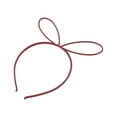 thumbnail image 5 of Unique Bargains Christmas 1 Pc Cute Frosted Rabbit Headbands for Women Wine Red, 5 of 6