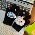 thumbnail image 2 of FAWUUDO Winter Gloves for Women, Womens Touch Screen Warm Lining Stretchy Thermal Knitted Gloves for Cold Weather, 2 of 4
