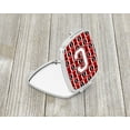thumbnail image 2 of Letter C Football Cardinal and White Compact Mirror CJ1082-CSCM, 2 of 4
