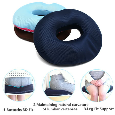 Woman Tailbone Cushion Hemorrhoid Donut Pillow Memory Sponge Foam Seat