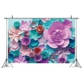 thumbnail image 3 of ABPHOTO 7x5ft 3D Paper Flower Backdrop Floral Trendy Abstract DIY Background Backdrops for Photography Party Wedding Lovers Birthday Kids Photo Shoots, 3 of 4