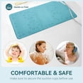 thumbnail image 6 of Tub Non Slip Mat Soft Foam Bath Mat For Jacuzzi Or Shower Nonslip Bathtub Mat With Drain Holes & Suction Cups For Smooth Surface Bathtub Non Slip Mat For Daily Bathing (Blue, 36''X17''), 6 of 9