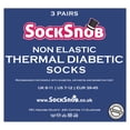 thumbnail image 2 of 12 Pairs Mens Thermal Diabetic Socks | Sock Snob | Non Elastic Socks for Poor Circulation, 2 of 2