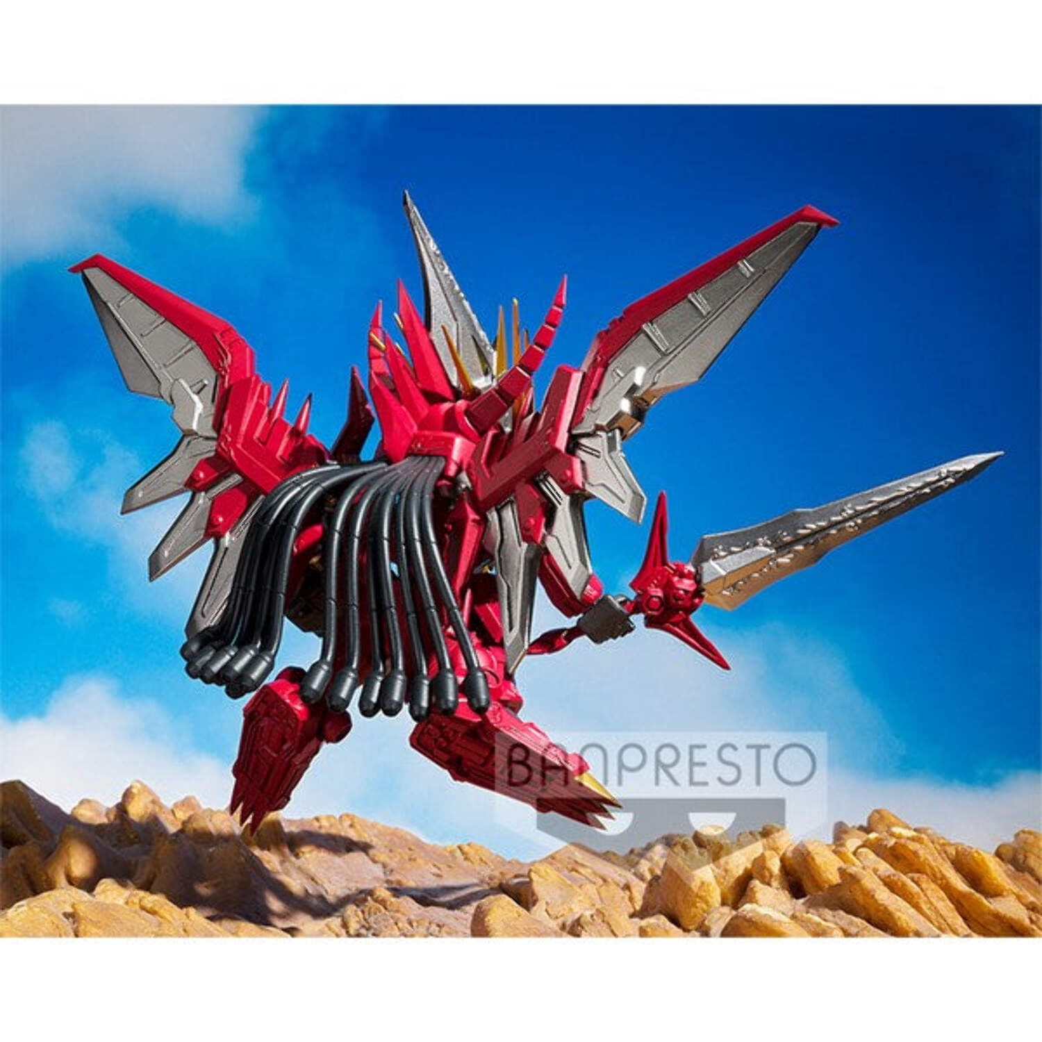 SD Gundam Gundlander Glitter Maisou Red Lander Mini-Figure