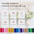 thumbnail image 3 of HAHADAXA Macrame Cord 3mm 200m Cotton Rope Beige 1 Pack,Colored Macrame Cotton Cord for Macrame Decor, 3mm Cotton Macrame Rope 4 Strands Twist for Handmade Macrame Wall Hanging Plant Hanger B, 3 of 6