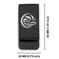 thumbnail image 2 of Stainless Steel Water Element Classic Slim Money Clip Credit Card Holder, 2 of 2