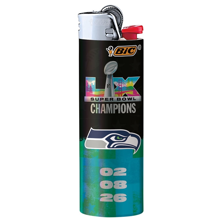 BIC Super Bowl LX Champion Series Pocket Lighters, Assorted, 6