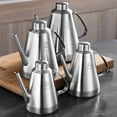 thumbnail image 2 of CSCHome Oil Jug Kitchen Anti-Leakage Oil Jug Stainless Steel Silver Long Spout Jug Dustproof Kitchen Ware 24oz, 2 of 5