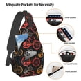 thumbnail image 3 of Sling Bag for Men, Compass And Mountains In Bicycle Wheels1 Fanny Pack Crossbody Bags Shoulder Chest Bag, Small Gym Bag Anti Theft Crossbody Backpack Daypack for Travel Sports Running Hiking, 3 of 7
