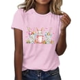 thumbnail image 2 of Blusas de Manga Corta para las Mujeres Divertida Impresión Cuello Redondo Camiseta Vintage, Blusas de Primavera para las Mujeres, 2 of 4
