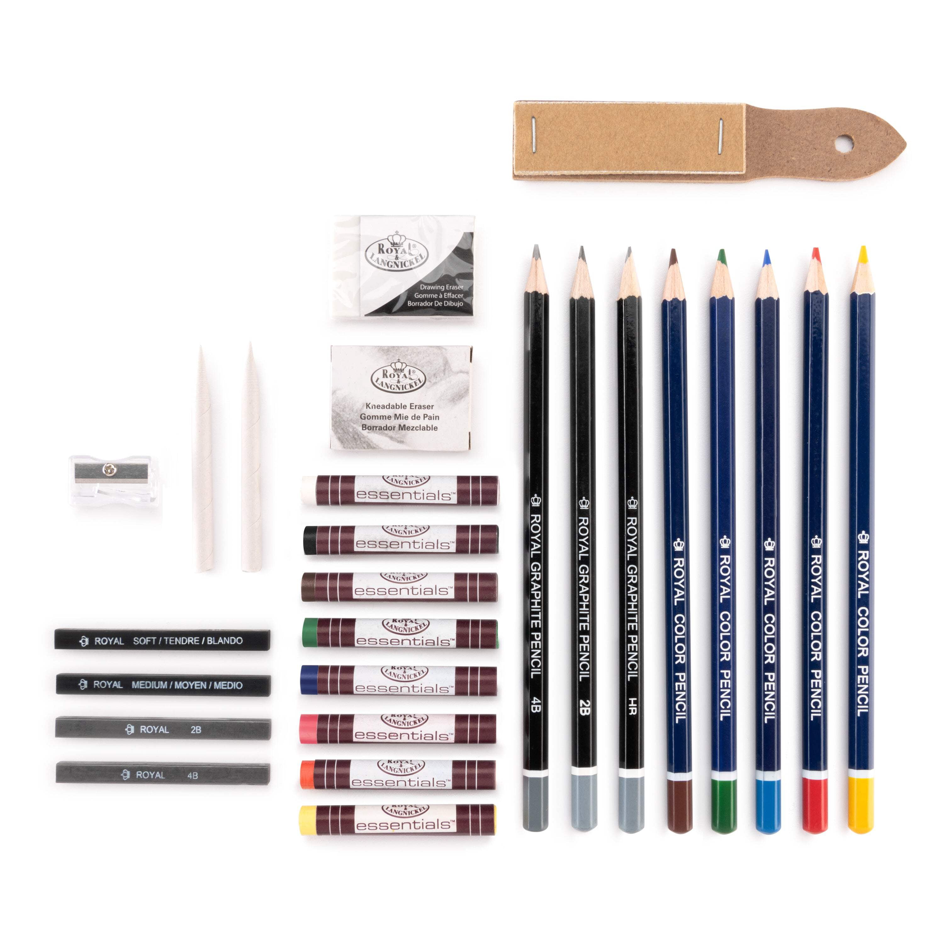 Royal & Langnickel Art Set Metal Case Sketch & Draw 48pc