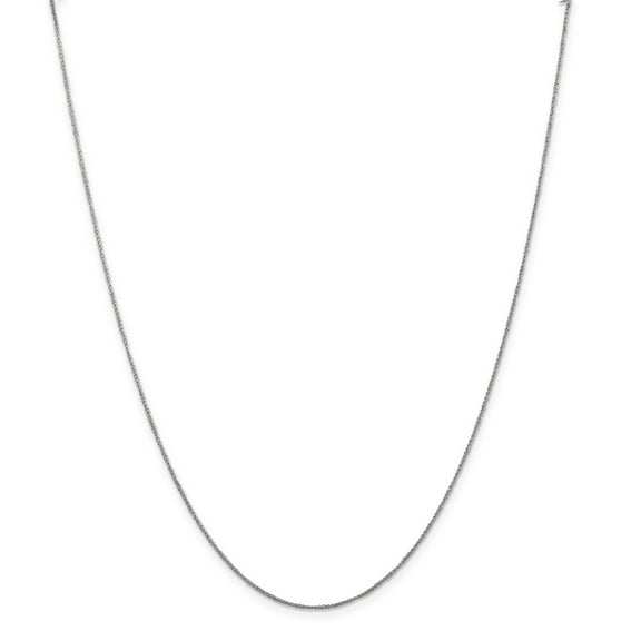 Real 14kt White Gold .70mm Ropa Chain; 14 inch; for Adults and Teens; for Women and Men