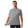 thumbnail image 5 of Pinspark Moisture Wicking T Shirts for Men Plain Polyester T-Shirts Short Sleeve Workout Shirts Casual Tees Loose Fit, 5 of 6