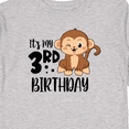 thumbnail image 4 of Inktastic Monkey Its My 3rd Birthday Boys or Girls Long Sleeve Toddler T-Shirt, 4 of 5