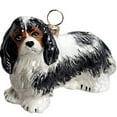 thumbnail image 2 of Cavalier King Charles Tri Color Dog Polish Glass Christmas Ornament Decoration, 2 of 3