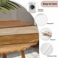 thumbnail image 6 of Farmhouse Yellow Brown Fitted Tablecloth with Elastic Edged, Round Table Cloth for Dining Table, Vintage Wooden Striped Waterproof Oil Proof Table Cover for Indoor Outdoor 45"-54", 6 of 8