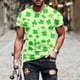 thumbnail image 2 of Mens Camisetas Casual Impresión Manga Corta Cuello Redondo Suéter Gimnasio Deportes Superior, 2 of 5