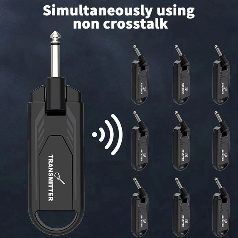 1 * Guitar Wireless Transmitter 1 * Guitar Wireless Receiver 1 * USB Cable-Black