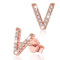 thumbnail image 1 of Pendientes de plata esterlina Silvora con Circonita cúbica para mujer Cumpleaños Navidad Joyería Regalos, 1 of 8