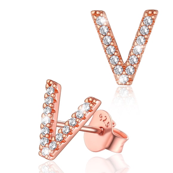Pendientes de plata esterlina Silvora con Circonita cúbica para mujer Cumpleaños Navidad Joyería Regalos