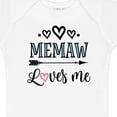 thumbnail image 4 of Inktastic Memaw Grandma Loves Me Girls Baby Bodysuit, 4 of 5