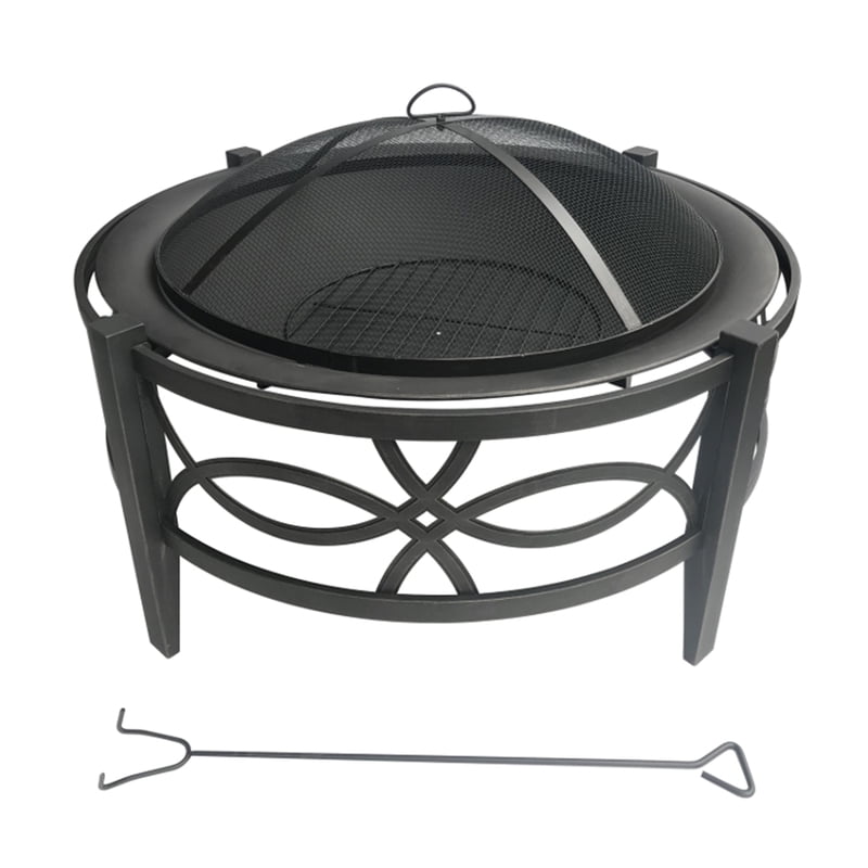 Steel Wood Burning Fire Pit, Living Accents 28in Gas Fire Pit Steel