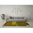 thumbnail image 3 of Ahgly Company Indoor Rectangle Abstract Yellow Modern Area Rugs, 2' x 4', 3 of 4