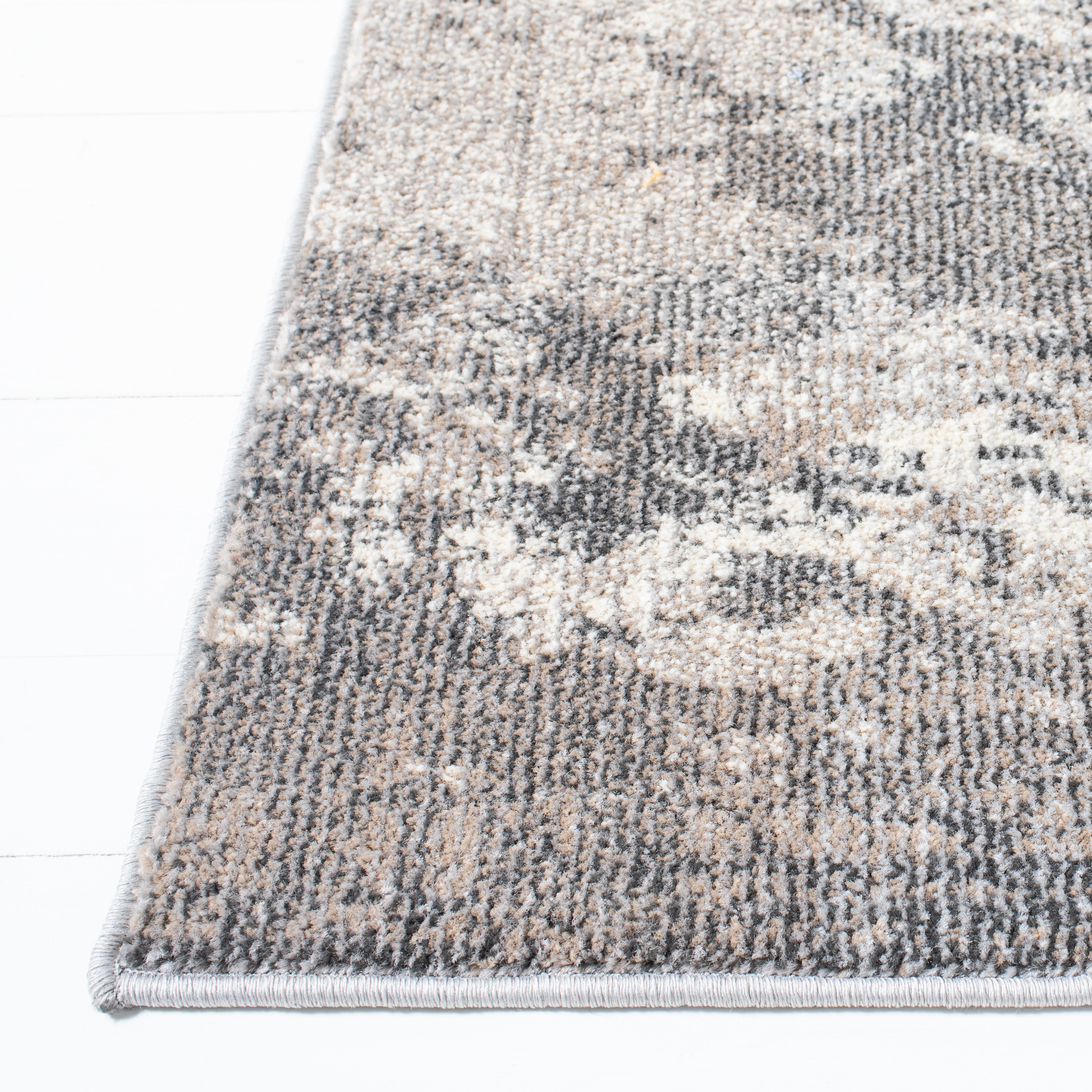SAFAVIEH Madison Oscar Abstract Distressed Area Rug, Beige/Grey, 5'3" x 7'6" - image 3 of 8