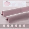thumbnail image 4 of PURE ERA 100% Cotton Jersey Knit 4pc Extra Deep Pocket Queen Sheet Set Super Soft Fits Mattress Up to 20" (Queen,Solid Sakura Pink ), 4 of 6