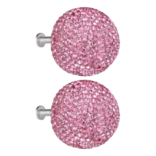 Poignées en Forme de Boule Couleur Noire Poignées de Porte Poignées de Tiroir Pailletées Durables