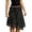 Black, variant on Ruched High Waist Polka Dot Chiffon Asymmetrical Midi Skirt Women Double Layer Flowy Summer Skirt 1PC XS-XL Plus Size Friendly