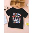 thumbnail image 2 of T-Shirt à Motif pour Fille Rentrée des Classes, T-Shirt à Motif d'Oie pour Fille Rentrée des Classes, Haut Décontracté Doux et Confortable pour Fille, T-Shirt à Motif Mignon et Intéressant, Rentrée des Classes, 2 of 6