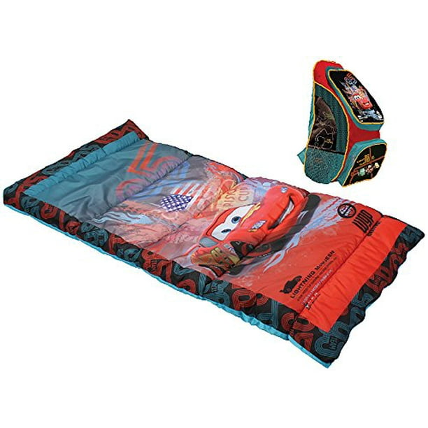 Disney Pixar Cars 2 Piece Camp Combo Sleeping Bag and Backpack
