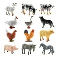 thumbnail image 6 of 12pcs Mini Farm Figurines Simulation Farm Animal Figures Toys Washable Pvc Farm Barn Animals Playset For Cake Decoration M8C8, 6 of 9