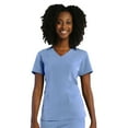 thumbnail image 2 of Maevn Pure Women's 3 Panel V-Nect Top & Relaxed-Fit Elastic Drawstring Cargo Pant Scrub Set, 2 of 5