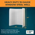 thumbnail image 4 of Complete Basement Egress Windows Kit - Window Covers - Egress Window Well Kit with Ladder - Basement Well Covers - Argon Filled Basements Windows - 42"L x 36"W x 60"D, 4 of 6