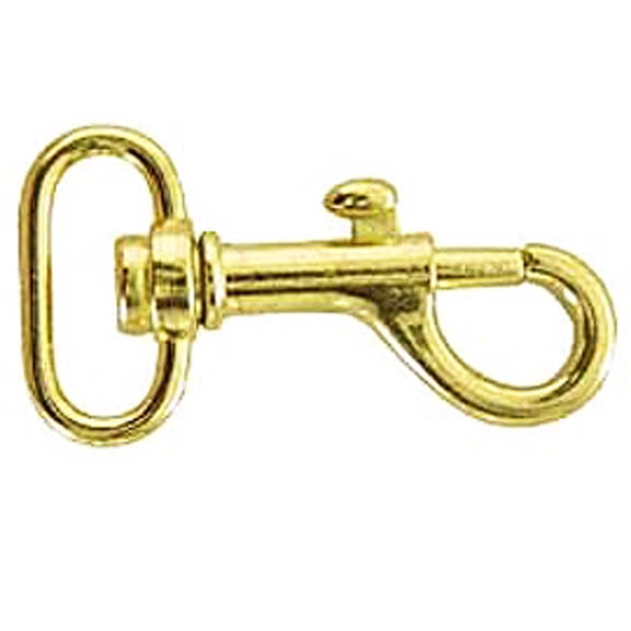 4 Pc 3/4 In.X1-3/4 In. Western Square Eye Die Cast Brass Plated Baby Snap